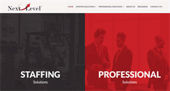 Desktop Screenshot of nextlevelstaff.com